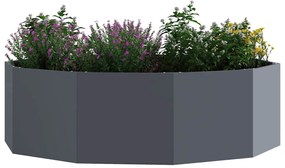 vidaXL Γλάστρα Ανθρακί 120 x 120 x 35 εκ Ατσάλι