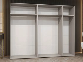 Ντουλάπα Alicante Πεντάφυλλη-Λευκό - Μαύρο