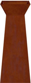 vidaXL Γλάστρα Πυλώνας 2 τμχ. Σκ rusty 40 x 40 x 100 cm