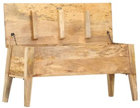 vidaXL Μπαούλο Αποθήκευσης 99 x 35 x 48 εκ. από Μασίφ Ξύλο Μάνγκο