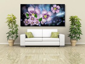 Εικόνα λουλούδια φαντασίας - 100x50