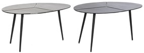 Βοηθητικό Τραπέζι DKD Home Decor Μαύρο Χρυσό Αλουμίνιο Ορείχαλκος 78 x 45 x 40 cm (x2)