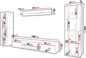 Σύνθετο σαλονιού Caro-Fusiko