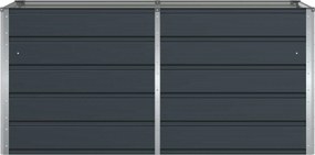 vidaXL Γλάστρα Ανθρακί 160 x 80 x 75 cm Ατσάλι