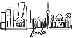Διακοσμητικό Τοίχου Berlin 930DYU1140 120x1,5x60cm Black Wallity Μέταλλο