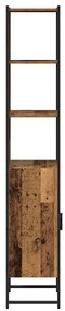 vidaXL Ντουλάπι Μπάνιου με ράφι Παλαιό ξύλο 33 x 33 x 185.5 εκ