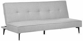 Καναπές κρεβάτι Berwyn 1660, Λειτουργία ύπνου, Ανοιχτό γκρι, 191x90x83cm, Πόδια: Μέταλλο