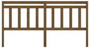 vidaXL Κεφαλάρι Κρεβατιού Μελί 186 x 4 x 100 εκ. από Μασίφ Ξύλο Πεύκου