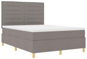 vidaXL Κρεβάτι με Μπαούλο και Στρώμα Ταφ 160x200 εκ Ύφασμα