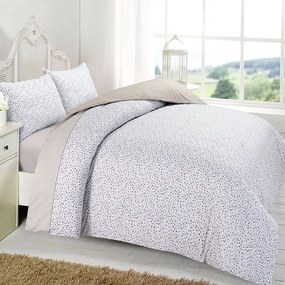 Κουβερλί Νίνα (Σετ 3τμχ) Beige Viopros Υπέρδιπλo 100% Βαμβάκι