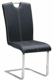 Καρέκλα Τραπεζαρίας DKD Home Decor Μαύρο Μέταλλο Πολυουρεθάνιο (59 x 45 x 102 cm)