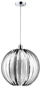 Φωτιστικό Οροφής Zucca 304100106 Ø40x150cm Chrome Trio Lighting Μέταλλο,Ακρυλικό