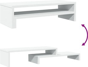 vidaXL Βάση Οθόνης Λευκή 54x22x15 εκ. από Επεξεργασμένο Ξύλο