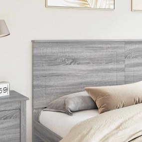 vidaXL Κεφαλάρι Γκρι Σονομά 100 cm Μηχανικά επεξεργασμένο ξύλο