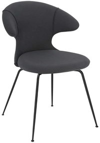 Καρέκλα Τραπεζαρίας Time Flies Horizons S 590-04C5901-3 57x59x83cm Dark Grey-Black Umage Steel,Polyester