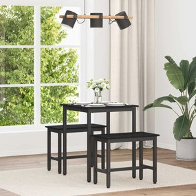 vidaXL Τραπεζαρίες ΜΕΤΑΛΛΟ