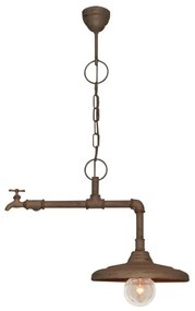 Κρεμαστό Φωτιστικό Οροφής 1xE27 Pipes Homelighting-77-2322-Σκουριασμένο 77-2322