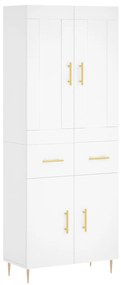 vidaXL Ντουλάπι Λευκό 69,5x34x180 εκ. από Επεξεργασμένο Ξύλο