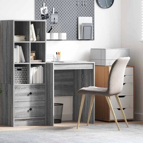 vidaXL Γραφείο Γκρι sonoma 60 x 50 x 76 εκ. Επεξεργασμένο ξύλο