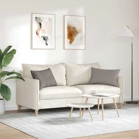 vidaXL Μαξιλάρι Καναπέ 2 pcs ύφασμα Taupe 60 x 40 cm