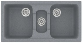 Sanitec Classic 325 Metallic Silver Ένθετος Νεροχύτης
