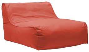 Leandro waterproof bean bag-lounger in red color 105x110x60 εκ.