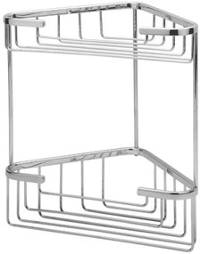 Σπογγοθήκη Εταζέρα Corner 18-0909 St/St 19,5x16,5x34cm Chrome Gloria Stainless Steel