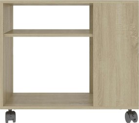 vidaXL Τραπέζι Βοηθητικό Sonoma Δρυς 70x35x60,5 εκ. Επεξεργασμένο Ξύλο