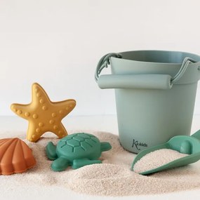 Σετ Κουβαδάκια Παραλίας Kiokids Green 5τμχ.