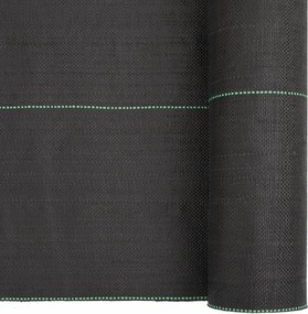 vidaXL Μεμβράνη Εδαφοκάλυψης Μαύρη 1,5x50 μ. από Πολυπροπυλένιο