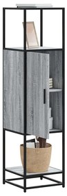 Highboard Grey Sonoma Κατασκευασμένο ξύλο και μέταλλο