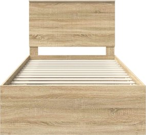 vidaXL Σκελετός Κρεβατιού Sonoma Δρυς 100 x 200 cm