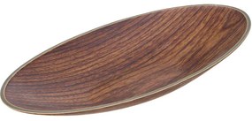 Πιατέλα Οβάλ 10207 25,5x12,5x2,5cm Brown Evelin Polystyrene