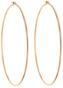 Σκουλαρίκια Senza Steel 10 cm Gold Plated