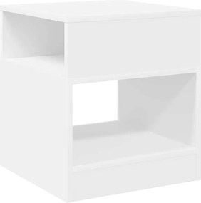 vidaXL End Table Λευκό 40,5 x 40 x 45 εκ Επεξεργασμένο ξύλο