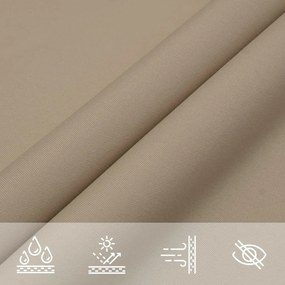 Πανί Σκίασης Ορθογώνιο Taupe 2,5 x 4 μ. από Ύφασμα Oxford - Μπεζ-Γκρι