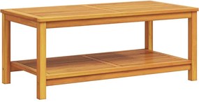 vidaXL Τραπεζάκι Πλευράς Φυσικό Λάδι 110 x 55 x 45 cm