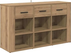 vidaXL Πλαϊνό γραφείο με συρτάρι Artisan Oak 100 x 30 x 59,5 εκ