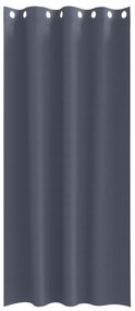 vidaXL Κουρτίνες με κουρτίνες 2 pcs Ανθρακί 225 x 140 εκ. Πολυεστέρας