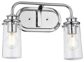 Απλίκα Φωτιστικό Μπάνιου 2xE27 IP44 Braelyn Quintiesse Elstead Lighting-QN-BRAELYN2-PC-Χρώμιο QN-BRAELYN2-PC