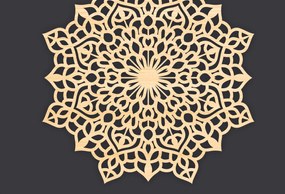 Σετ των 2 Intra απο ξύλο plywood 3mm-4mm πάχος 3D Mandala για Cricut Δίασταση 30x30 cm INTRAFABR-86060877