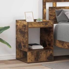 vidaXL End Table 2 pcs Καπνιστό Δρύς 40 x 40 x 56 εκ.