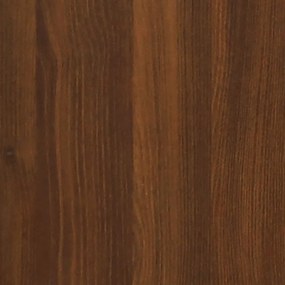 vidaXL Παπουτσοθήκη Καφέ Δρυς 63x24x103 εκ. από Επεξεργασμένο Ξύλο