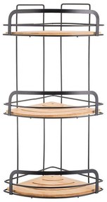 Ραφιέρα Μπάνιου Γωνιακή 3 Θέσεων Essentials 02-12786 49x19,5x19,5cm Natural Estia Bamboo