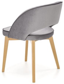 MARINO chair, color: velvet - MONOLITH 85 (light grey) DIOMMI V-PL-N-MARINO-D.MIODOWY-MONOLITH85