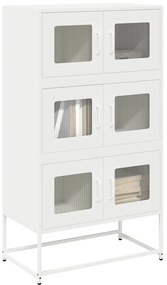 vidaXL Highboard Λευκό 68x39x123 cm Ατσάλι