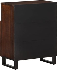 vidaXL Ντουλάπι Καφέ 60 x 34 x 75 εκ. από Μασίφ Ξύλο Μάνγκο