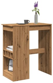 Τραπέζι Μπαρ με Ράγες Δρυς 90x47,5x103,5 εκ. Επεξεργ. Ξύλο