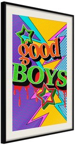 Αφίσα - Good Boys - 20x30 - Μαύρο - Με πασπαρτού