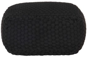 vidaXL Πουφ Μαύρο 50 x 50 x 30 εκ